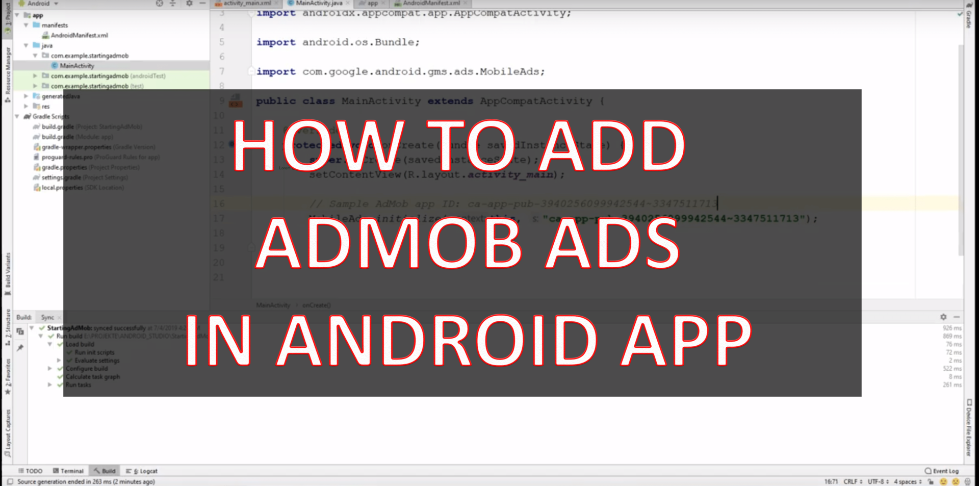 How To Add AdMob Ads In Android App