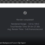 Transparent Background Fusion Clip Export