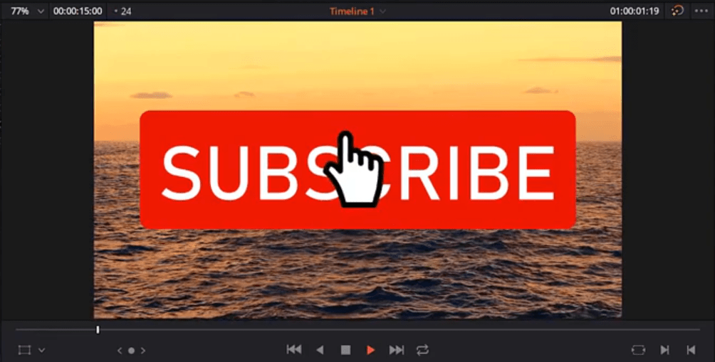 Subscribe Button Design And Animation In Davinci Resolve 16 Bonus Free Green Screen Button Button Animation Tech Videostack