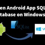 open android app sqlite database on windows 10