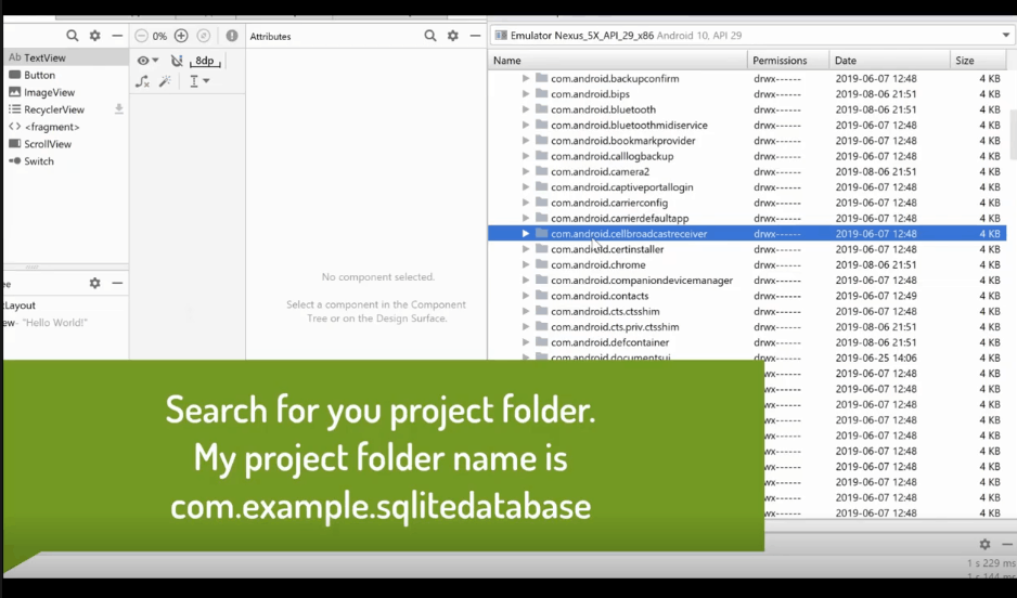 how to install sqlite database in android studio