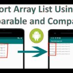 sort array lists in android studio