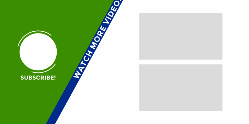 Download 4K and HD YouTube End Screen Template